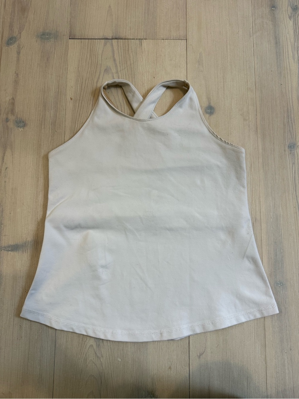 lululemon athletica white Cross-Back Tank
